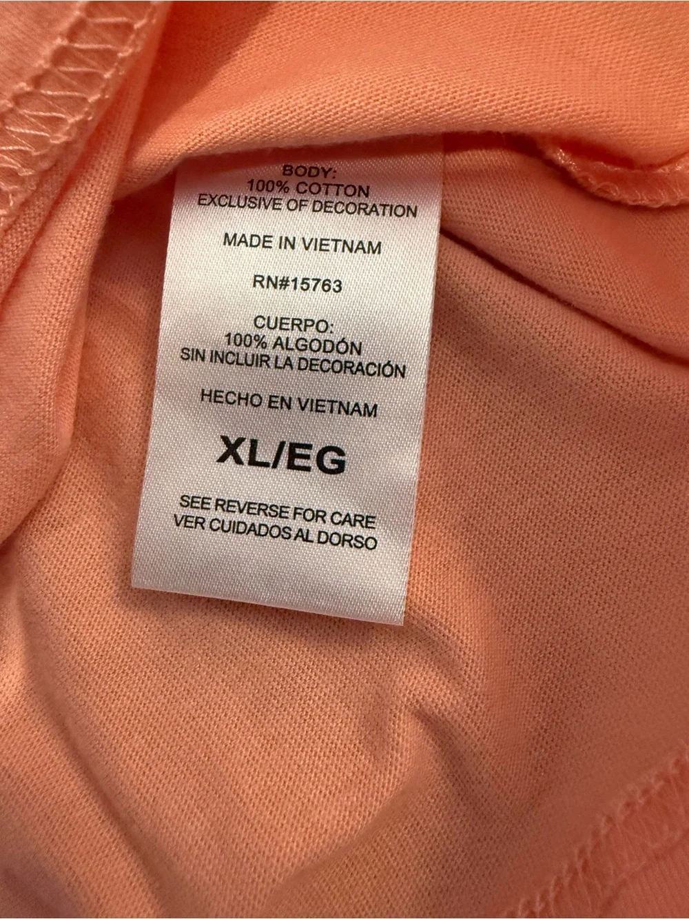 Champion Men’s T-Shirt XL Cantaloupe Orange Logo Short Sleeve NWT - Picture 4 of 8